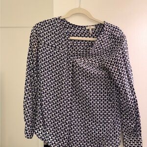 Joie Sail Boat Silk Blouse